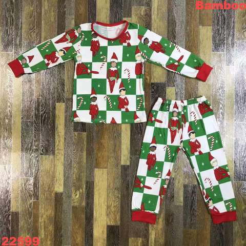 childrens pajamas bamboo christmas