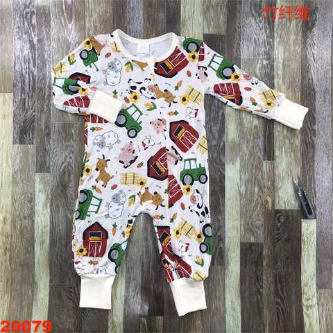 bamboo romper baby pajamas